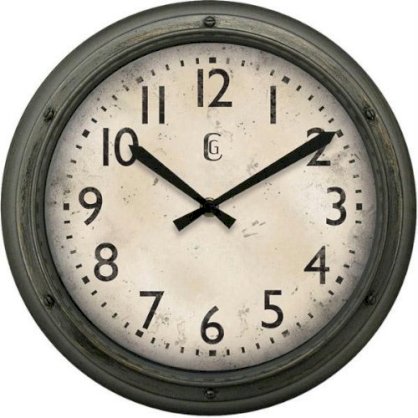 Geneva Decor Clocks 12" Plastic Wall Clock