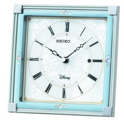 SEIKO CLOCK ( Seiko clock ) Disney Cinderella radio table clock ( white pearl paint ) FS202W