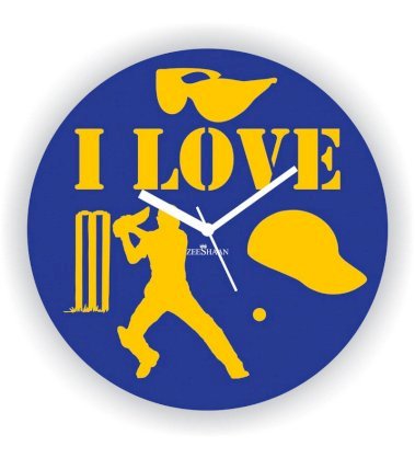 Cricket I Love Cricket Wall Clock