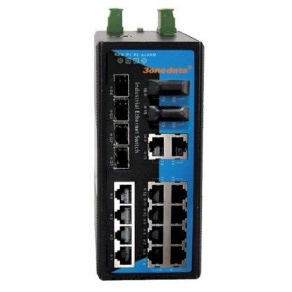 Switch Công Nghiệp 3onedata IES3020-4GS-2F-P 14 Cổng Ethernet + 2 Cổng Quang 10/100Mbps + 4 Cổng Quang SFP