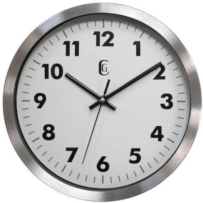 Geneva 10-Inch Metal Wall Clock