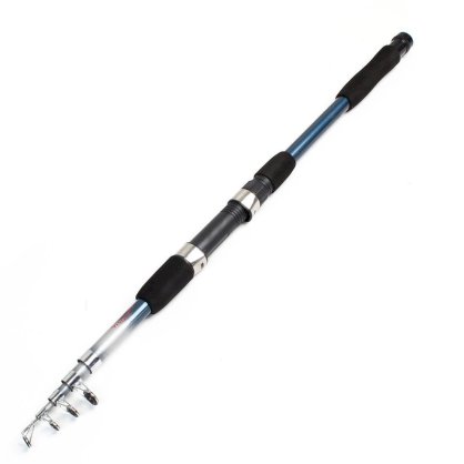 Line Guide Black Foam Nonslip Handle Retractable 5 Section 6.5Ft Fishing Rod