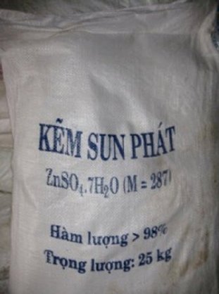 Kẽm Sunphate - ZnSO4.7H2O 98%