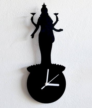 Blacksmith Lakshmi Goddess Wall Clock