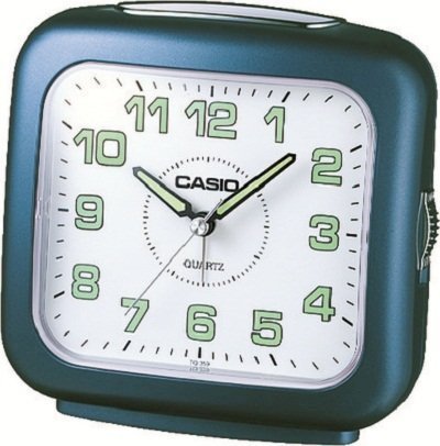  Casio TQ-359-2DF Analog Clock (White, Blue) 