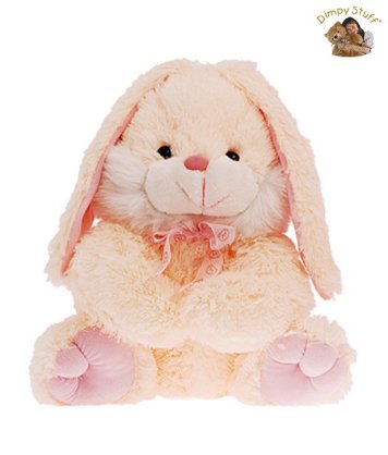 Dimpy Stuff Cute Pink Bunny With Drooping Ears Soft Toy-30 cm