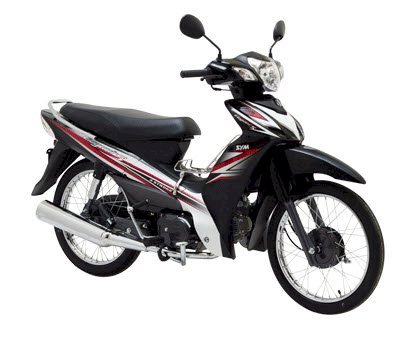 SYM Elegant SR 100 2014 Phanh Cơ Việt Nam (Màu đen bạc)