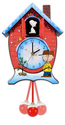 Mark Feldstein CKPNX Peanuts Christmas Cuckoo Clock