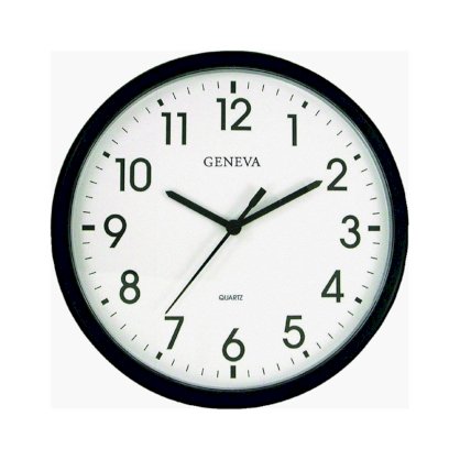 Geneva Geneva 13.5-in. Quartz Wall Clock - Thinline, Plastic