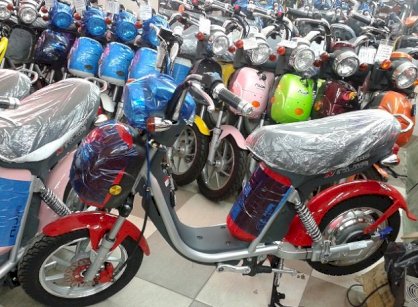 Xe đạp điện Nijia phanh đĩa 2015 (Đỏ)