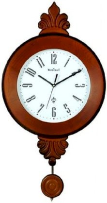  Wood Craft W-130P Analog Wall Clock (Brown) 
