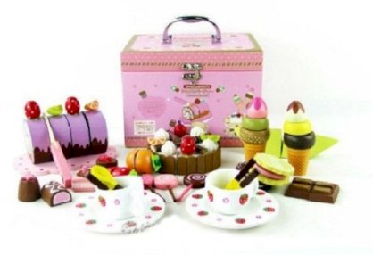 Mix Set Wooden Kitchen Toys Kitchen Accessories Play House Toys Hot Sale !! Mother Garden Wooden Chocolate Cake