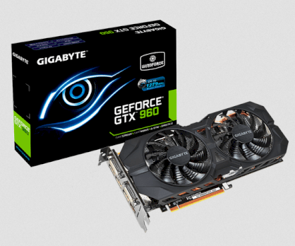 Gigabyte GV-N960WF2OC-2GD (Nvidia GeForce GTX 960, 2GB GDDR5, 128 bit, PCI-E 3.0)