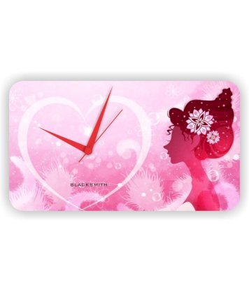 Blacksmith Lovely Lady Pink Wall Clock