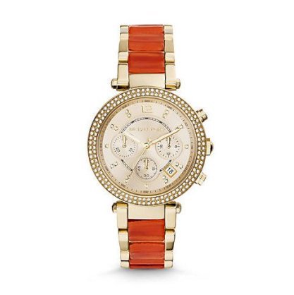 Đồng hồ nữ Michael Kors Parker Gold-Tone Acetate Watch MK6139