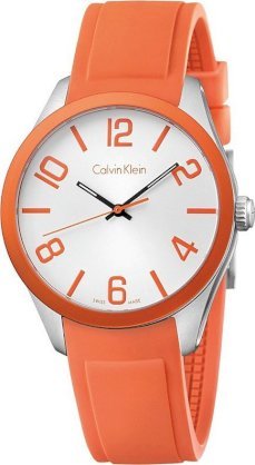 Calvin Klein Orange Silicone Strap Watch 40mm 64061