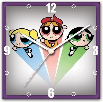 StyBuzz Powerpuff Girls Analog Wall Clock