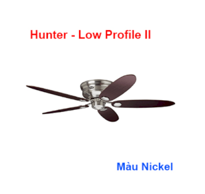 Quạt trần trang trí Hunter Low Profile II 24372