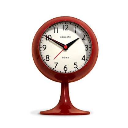 Newgate Dome Alarm Clock, Red