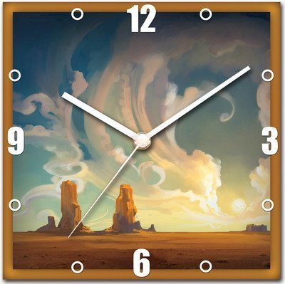 StyBuzz Artistic Desert Analog Wall Clock