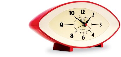 Newgate BUL60R Bullitt Alarm Clock, Red, 12-1/2-Inch