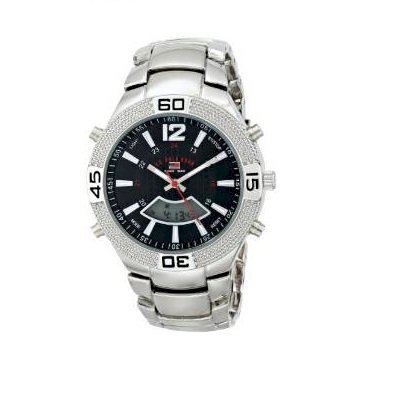 U.S. Polo Assn. Sport Men's US8230 Silver-Tone Watch