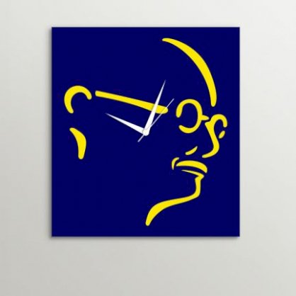  Timezone Mahatma Gandhi Wall Clock Dark Blue TI430DE91YQIINDFUR