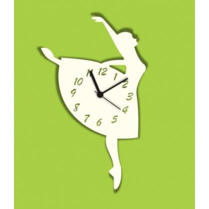 Fab Time White Ballet Dance Wall Clock FA116DE40SYLINDFUR