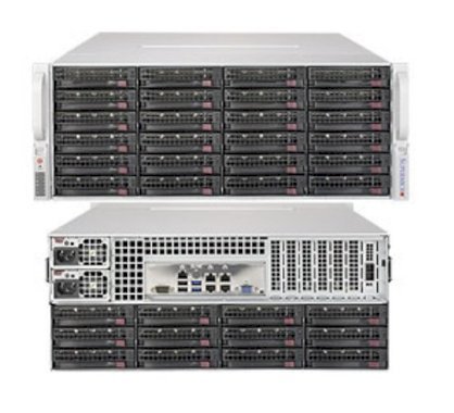 Server Supermicro SuperServer 5048R-E1CR36L (Black) (SSG-5048R-E1CR36L) E5-2698 v3 (Intel Xeon E5-2698 v3 2.30GHz, RAM 16GB, PS 1280W, Không kèm ổ cứng)