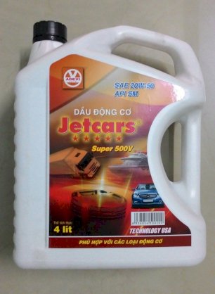 Dầu Động Cơ Cao Cấp JETCARS 20W-50/ 4L can trắng