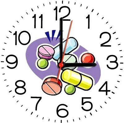 Ellicon 305 Medicine Analog Wall Clock (White) 
