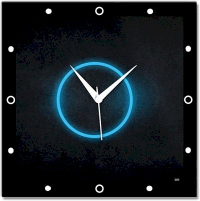  Shoprock Locus Light Analog Wall Clock (Black) 