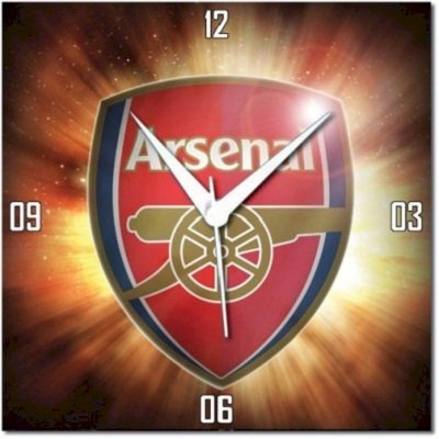 WebPlaza Arsenal Logo Analog Wall Clock (Multicolor)