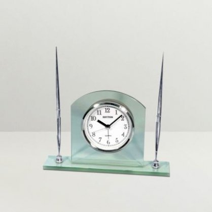 Rhythm Classy Clock With Pen Holder RH715DE43VXCINDFUR