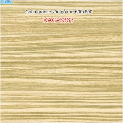 Gạch lát nền Ceramic vân bóng gỗ 600x600 KAG-6233