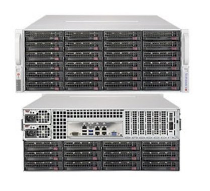 Server Supermicro SuperServer 6048R-E1CR36L (Black) (SSG-6048R-E1CR36L ) E5-2698 v3 (Intel Xeon E5-2698 v3 2.30GHz, RAM 32GB, PS 1280W, Không kèm ổ cứng)