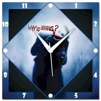  WebPlaza Joker Why So Serious Analog Wall Clock (Multicolor) 