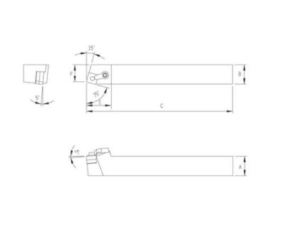 Cán dao tiện ngoài Marox MSBNL-2525M19