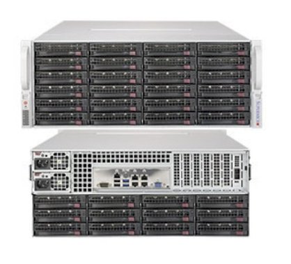 Server Supermicro SuperServer 5048R-E1CR36L (Black) (SSG-5048R-E1CR36L) E5-2683 v3 (Intel Xeon E5-2683 v3 2.0GHz, RAM 16GB, PS 1280W, Không kèm ổ cứng)