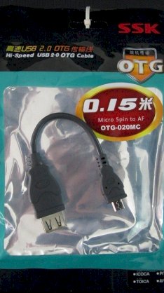 Cáp OTG SSK 020MC - Micro USB 5pin