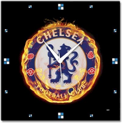  Shoprock Firey Chelsea Club Analog Wall Clock (Black) 