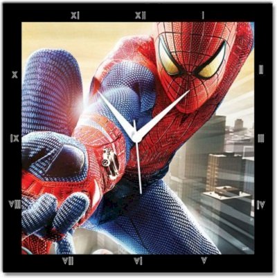  Shoprock Spiderman Analog Wall Clock (Black) 