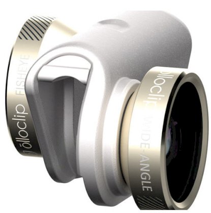 Ống kính Olloclip 4-in-1 Photo Lens for iPhone 6/6 Plus (Gold Lens with White Clip)