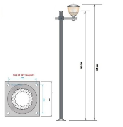 Cột đèn sân vườn ARLEQUIN/TULIP