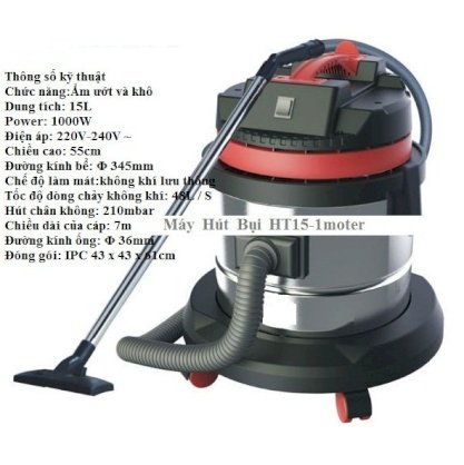 Prochemicals HT- 15L stainless steel wet and dry vacuum cleaner