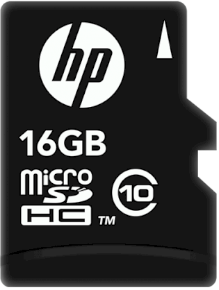 HP MicroSDHC 16GB (Class 10) with Adapter