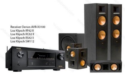 Denon AVR-X3100 - Klipsch RF62II