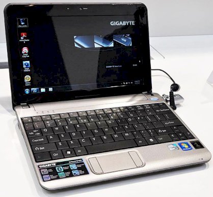 Gigabyte Q1000 Mini (Intel Atom N470 1.83GHz, 2GB RAM, 120GB HDD, VGA Intel GMA3150, 10 inch, Windows 7)