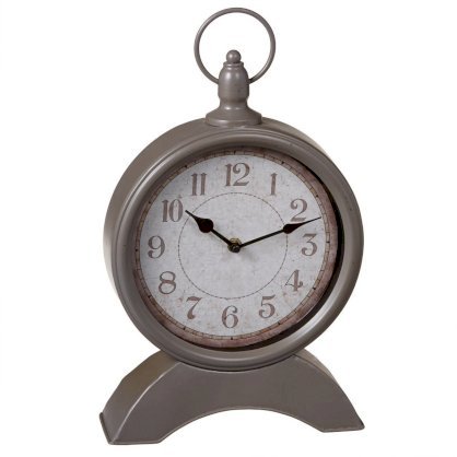 Midwest-CBK Round Desk Clock, Grey