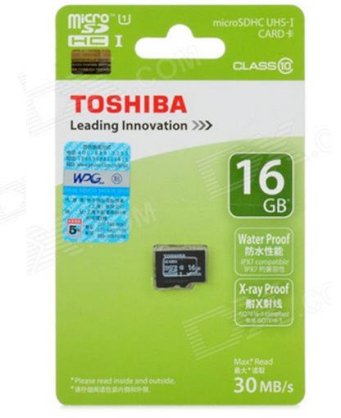 Thẻ nhớ Toshiba MicroSDHC 16GB (Class 10)